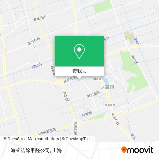 上海睿洁除甲醛公司地图
