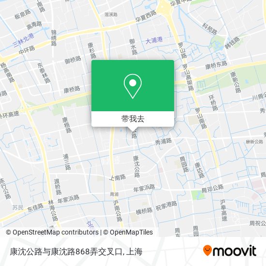 康沈公路与康沈路868弄交叉口地图