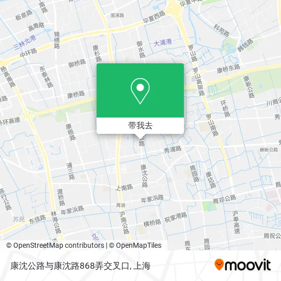 康沈公路与康沈路868弄交叉口地图