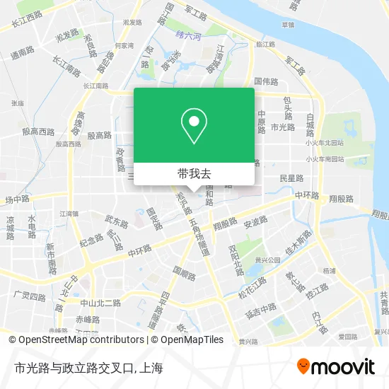 市光路与政立路交叉口地图