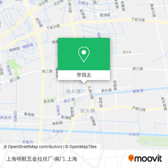 上海明航五金拉丝厂-南门地图