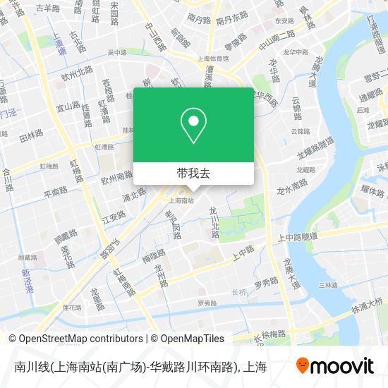 南川线(上海南站(南广场)-华戴路川环南路)地图
