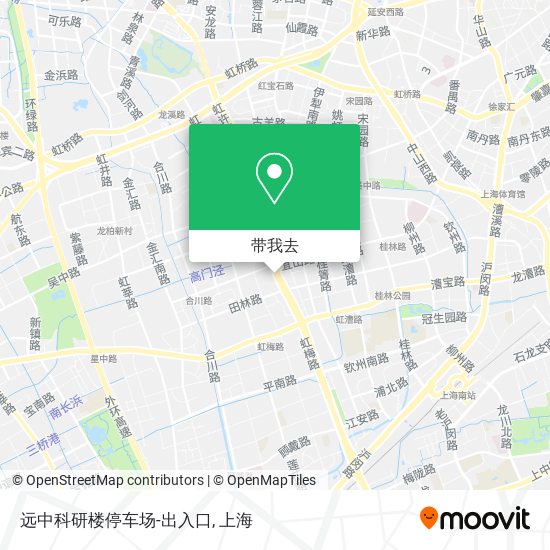 远中科研楼停车场-出入口地图