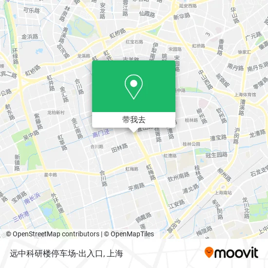远中科研楼停车场-出入口地图