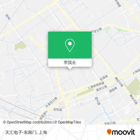 天汇电子-东南门地图