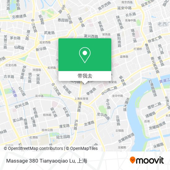 Massage 380 Tianyaoqiao Lu地图
