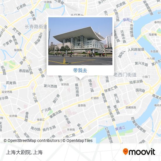 上海大剧院地图