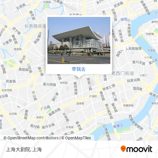 上海大剧院地图