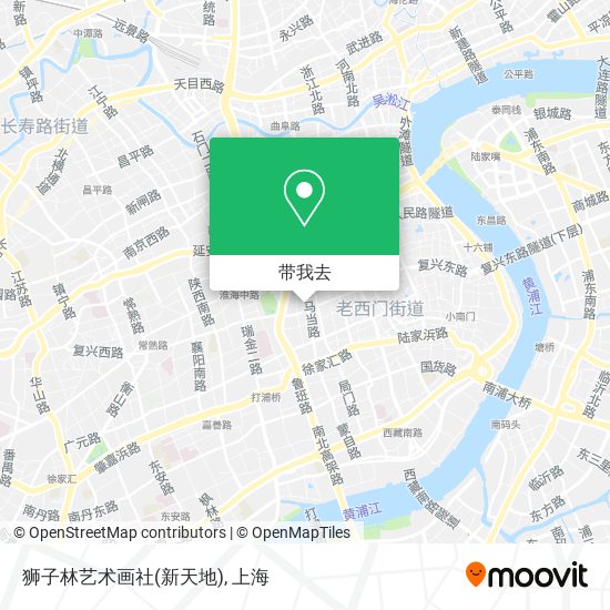 狮子林艺术画社(新天地)地图