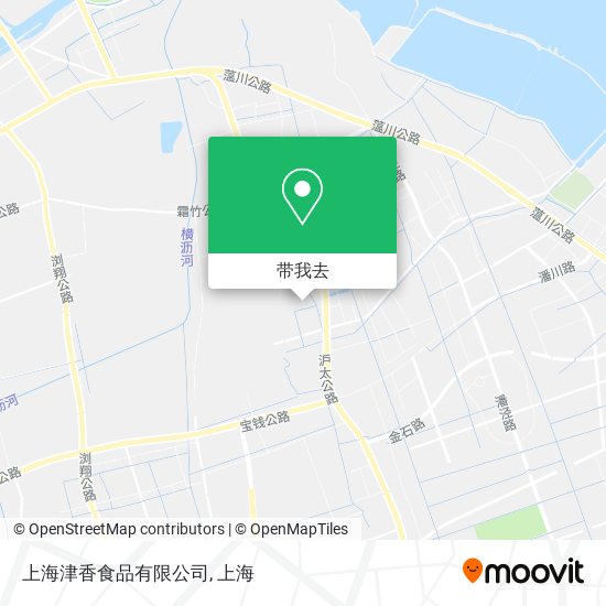 上海津香食品有限公司地图