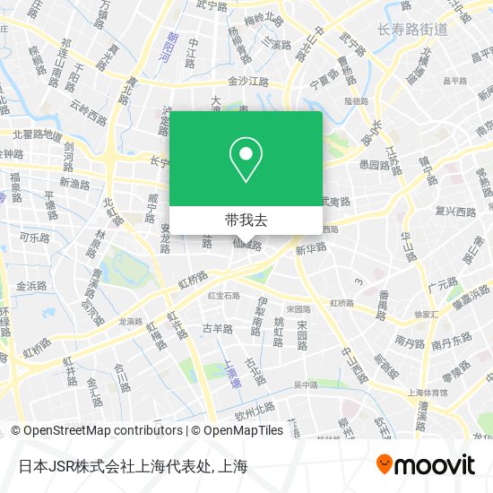 日本JSR株式会社上海代表处地图