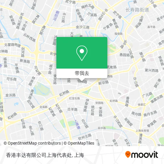 香港丰达有限公司上海代表处地图