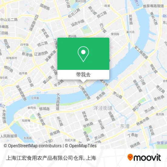上海江宏食用农产品有限公司仓库地图