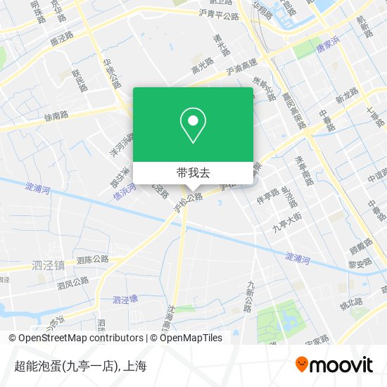 超能泡蛋(九亭一店)地图