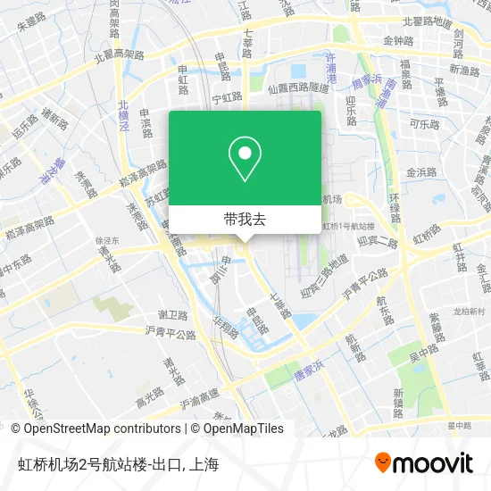 虹桥机场2号航站楼-出口地图