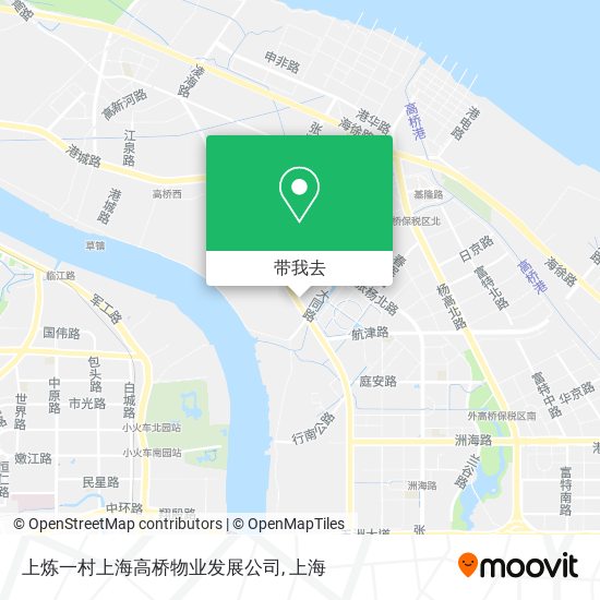 上炼一村上海高桥物业发展公司地图