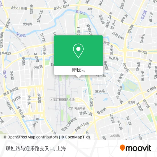 联虹路与迎乐路交叉口地图