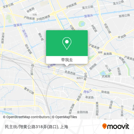 民主街/翔黄公路318弄(路口)地图