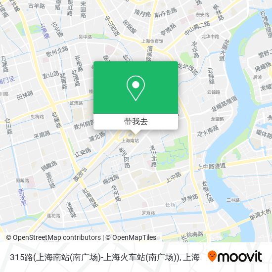 315路(上海南站(南广场)-上海火车站(南广场))地图