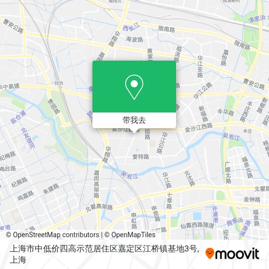上海市中低价四高示范居住区嘉定区江桥镇基地3号地图