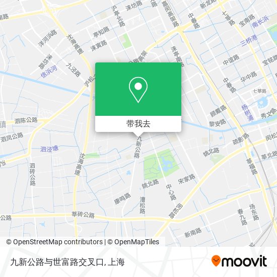九新公路与世富路交叉口地图