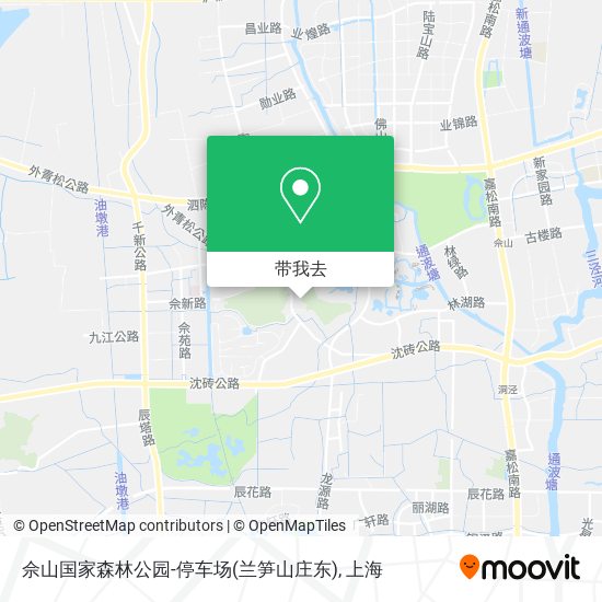 佘山国家森林公园-停车场(兰笋山庄东)地图