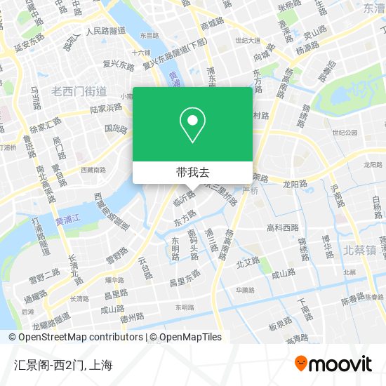 汇景阁-西2门地图