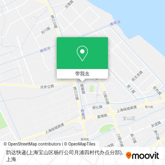 韵达快递(上海宝山区杨行公司月浦四村代办点分部)地图