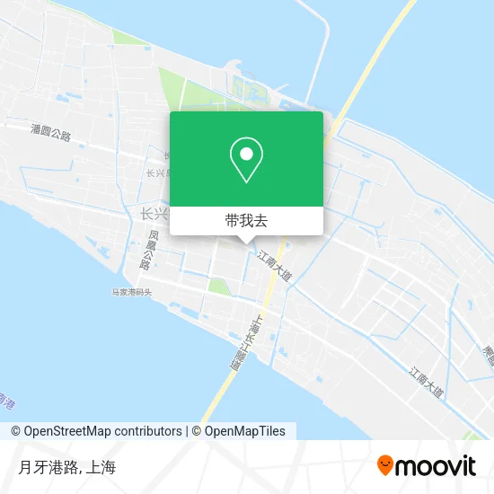 月牙港路地图