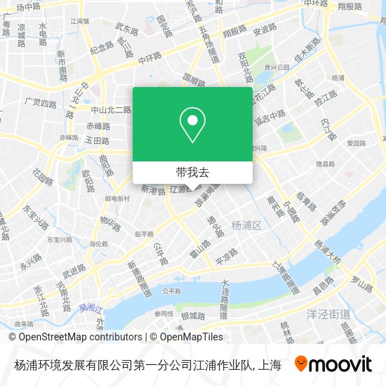 杨浦环境发展有限公司第一分公司江浦作业队地图