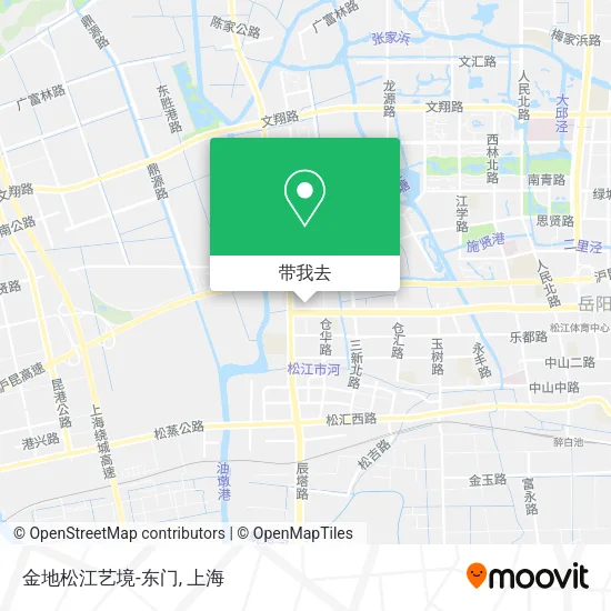 金地松江艺境-东门地图