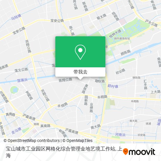 宝山城市工业园区网格化综合管理金地艺境工作站地图