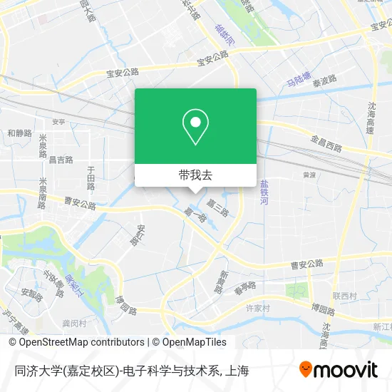 同济大学(嘉定校区)-电子科学与技术系地图