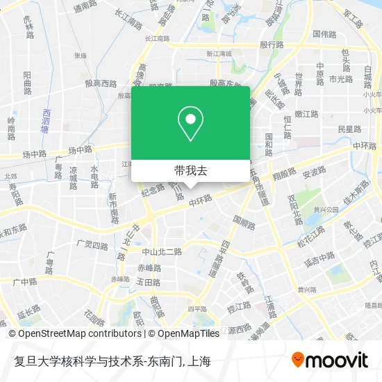 复旦大学核科学与技术系-东南门地图