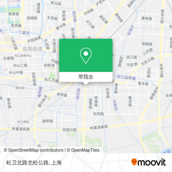 松卫北路北松公路地图