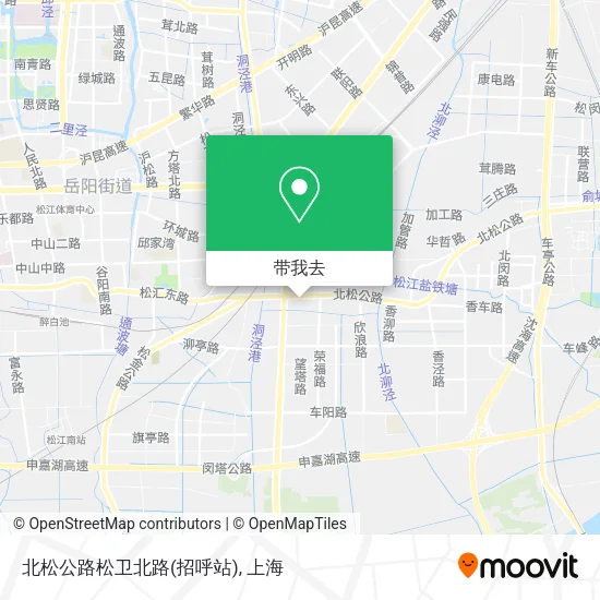 北松公路松卫北路(招呼站)地图