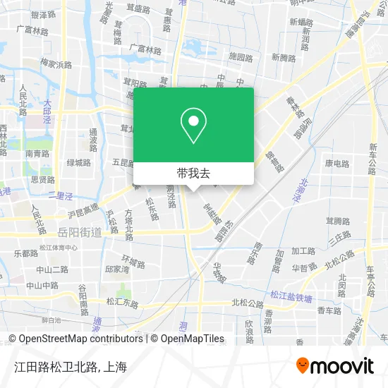 江田路松卫北路地图