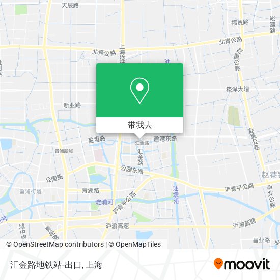 汇金路地铁站-出口地图