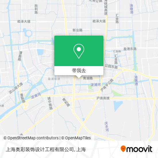 上海奥彩装饰设计工程有限公司地图