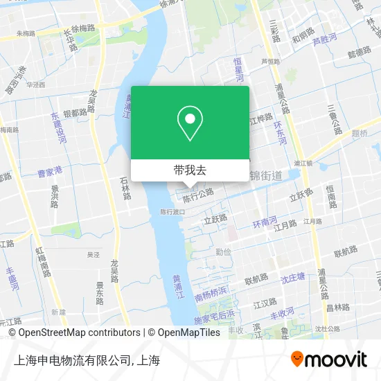 上海申电物流有限公司地图