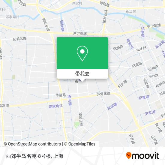西郊半岛名苑-8号楼地图