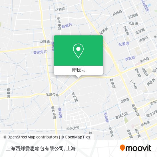 上海西郊爱思箱包有限公司地图