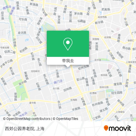 西郊公园养老院地图