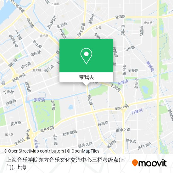 上海音乐学院东方音乐文化交流中心三桥考级点(南门)地图