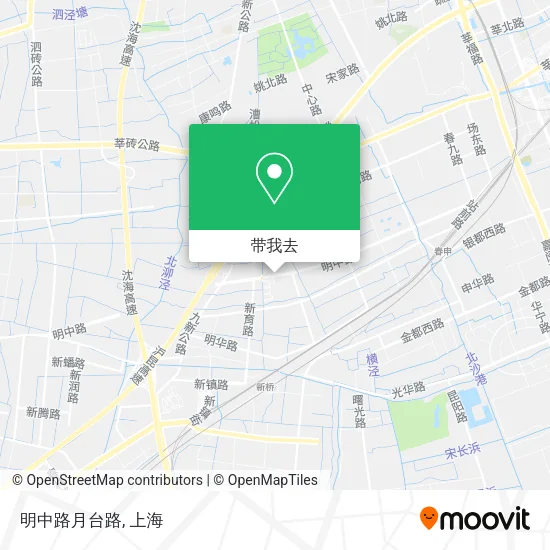 明中路月台路地图