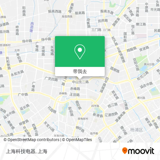 上海科技电器地图