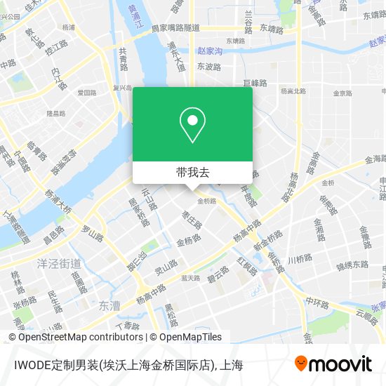 IWODE定制男装(埃沃上海金桥国际店)地图