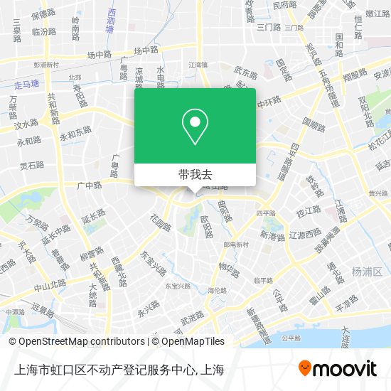 上海市虹口区不动产登记服务中心地图