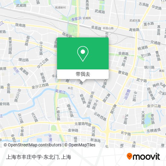 上海市丰庄中学-东北门地图