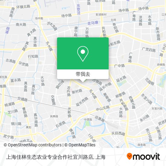 上海佳林生态农业专业合作社宜川路店地图